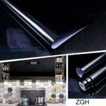 Glossy Black Contact Wallpaper – High Shine Finish (ZGH)