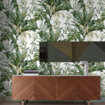 Tropical Green Leaf Wallpaper – Bold Botanical Design (LP264204)