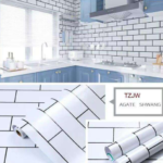White Subway Tile Contact Wallpaper – Peel & Stick (TZJW)