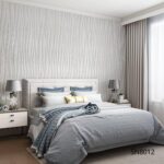 White 3D Line Texture Wallpaper (SN8012)