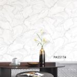 White Grey Marble Wallpaper (PA55174)