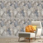Grey Crystal Stone Texture Wallpaper (GR42-2)