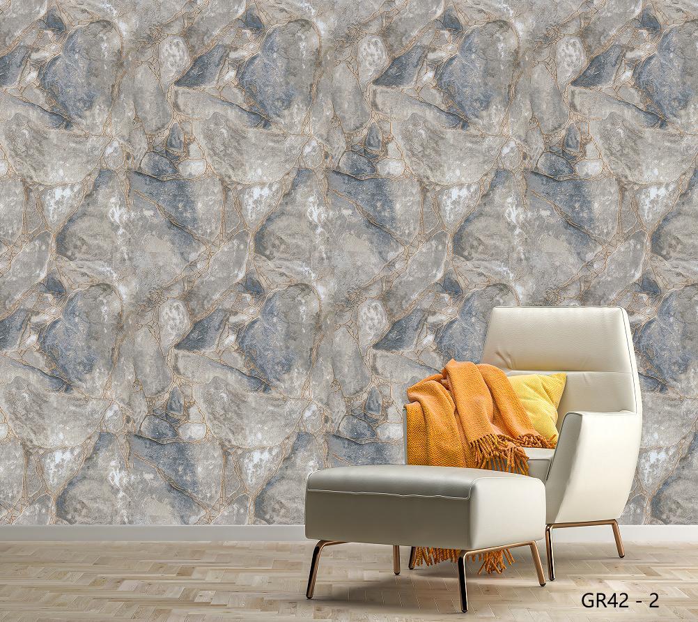3D & Textured Wallpapers price in kenya (23) Grey Crystal Stone Texture Wallpaper (GR42-2) - Image 1
