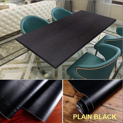 Matte Black Wood Contact Wallpaper (Plain Black) for Sale in Nairobi Kenya - RH Wallpapers