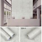 Soft Cement Grey Contact Wallpaper (BSN-9)
