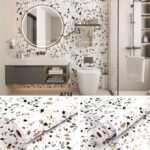 White Terrazzo Contact Wallpaper (A712)