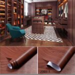 Brown Wood Grain Contact Wallpaper (2003-1)