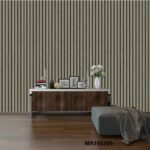 Grey Fluted Panel Wallpaper (MA160306)