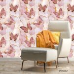 Pink Butterfly Kids Wallpaper (VE1032)