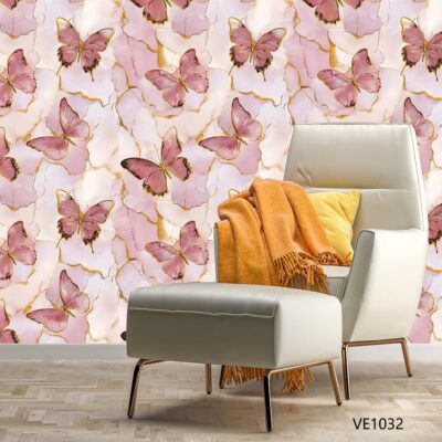 Pink Butterfly Kids Wallpaper (VE1032) for Sale in Nairobi Kenya - RH Wallpapers