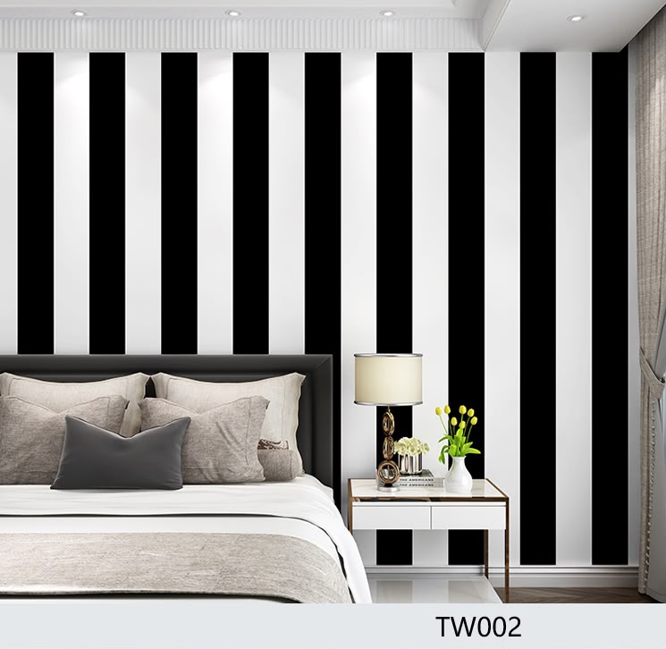 Kids Wallpapers in Kenya (5) Black & White Stripe Kids Wallpaper (TW002) - Image 1