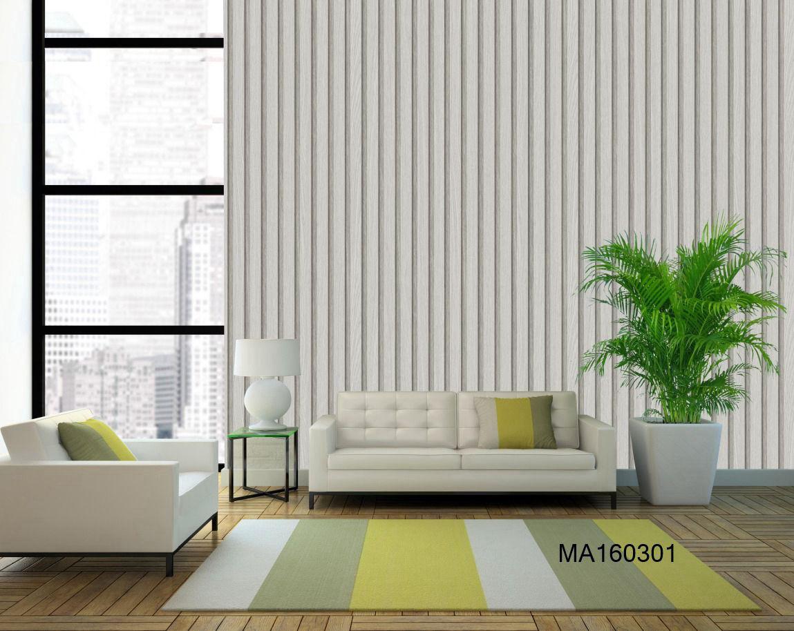 Light Grey Fluted Panel Wallpaper (MA160301) Light Grey Fluted Panel Wallpaper (MA160301) - Image 1