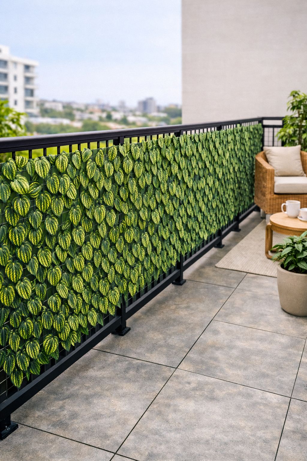 RH Wallpapers Interior Accessories (4) Artificial Leaf Privacy Fence - Image 1
