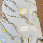 White Grey Gold Marble UV Board