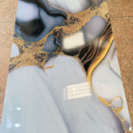 Black Galaxy Gold Marble UV Board