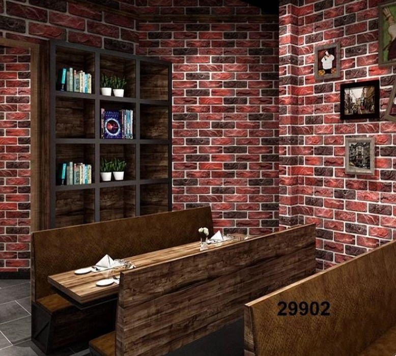 brick effect wallpaper in kenya (1) Dark Red Brick Wallpaper (29902) - Image 1