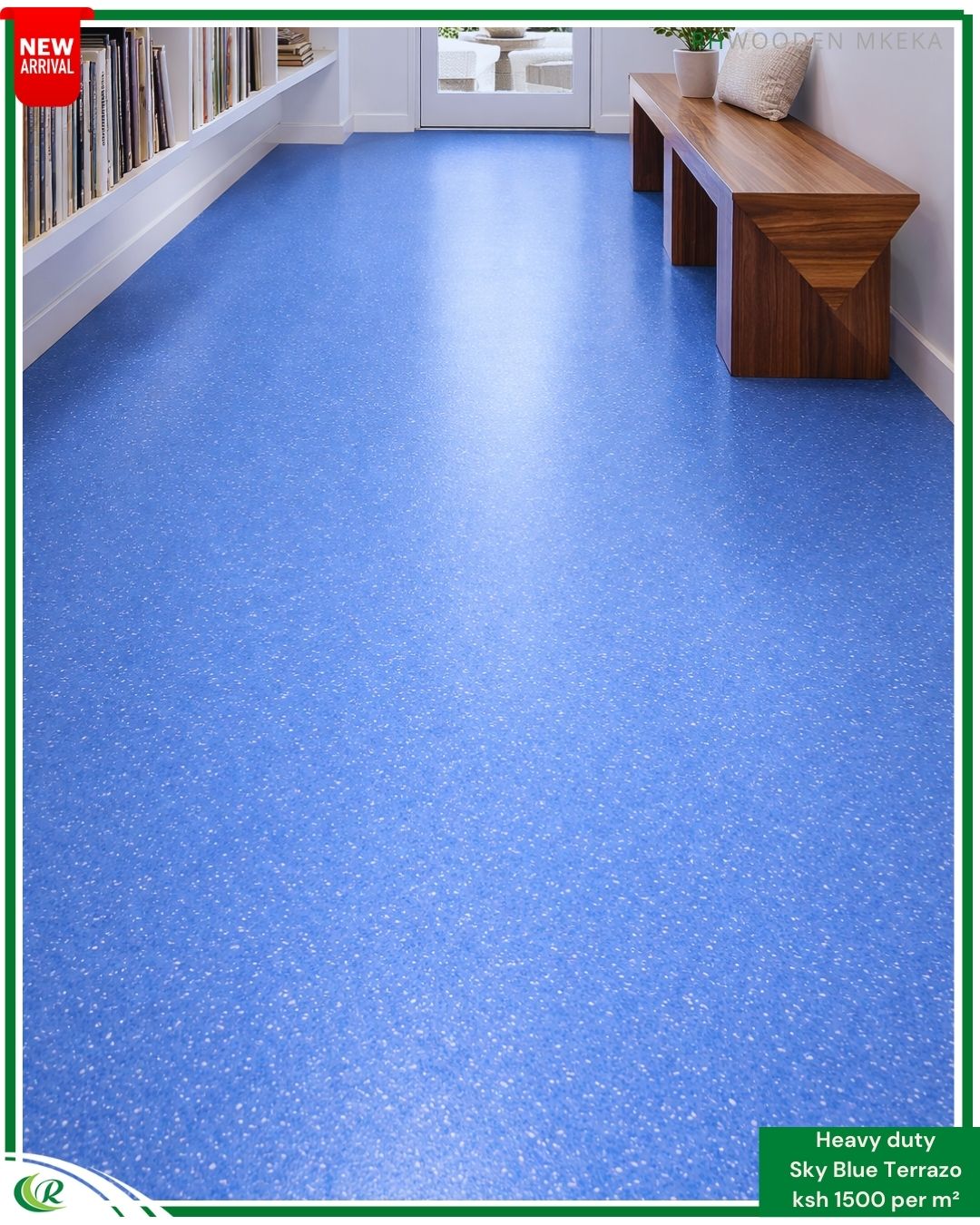 flooring solutions Kenya (5) Heavy Duty Sky Blue Terrazzo Floor - Image 1