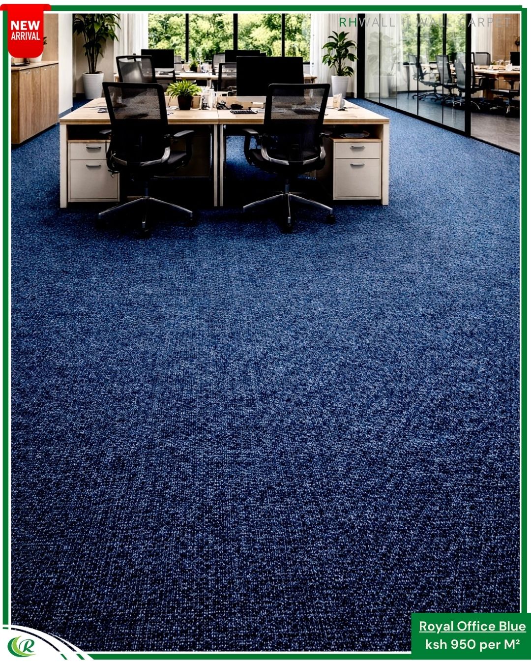 flooring solutions Kenya (7) Royal Office Blue Wall To Wall Carpet - Image 1