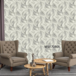 Grey Wave Pattern Wallpaper (MS170805)