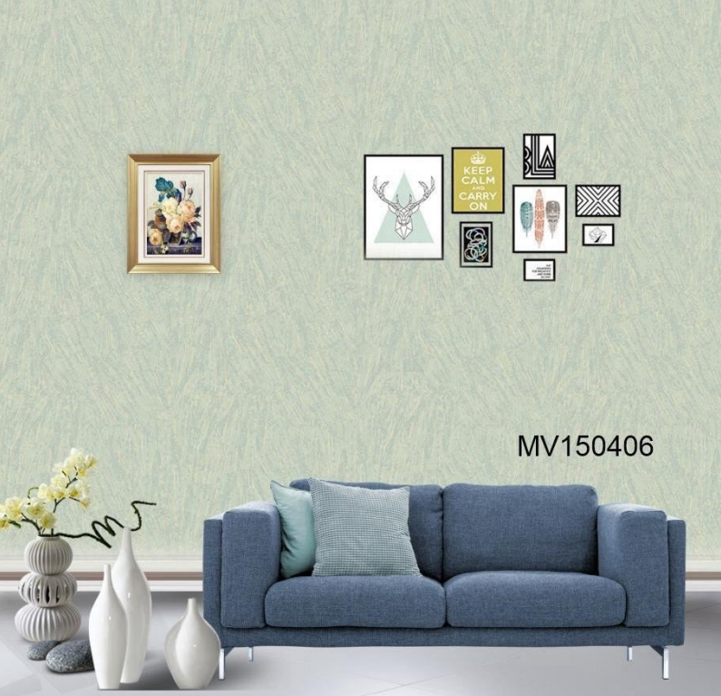 plain wallpapers in kenya (6) Light Green Fabric Texture Wallpaper (MV150406) - Image 1