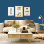 Deep Blue Plain Texture Wallpaper (MS170707)