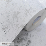 White Silver Metallic Stone Wallpaper (ME2114)