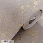 Grey Gold Metallic Texture Wallpaper (ME2111)