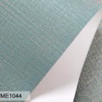 Aqua Blue Metallic Linen Wallpaper (ME1044)