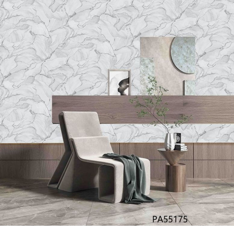 premium wallpapers in Kenya. (9) White Marble Stone Wallpaper (PA55175) - Image 1