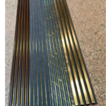 Black Gold Fluted Wall Panel