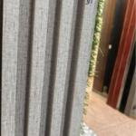 Grey Fabric Fluted Wall Panel