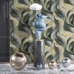 Grey Gold Abstract Marble Wallpaper(MS170801) for Sale in Nairobi Kenya - RH Wallpapers