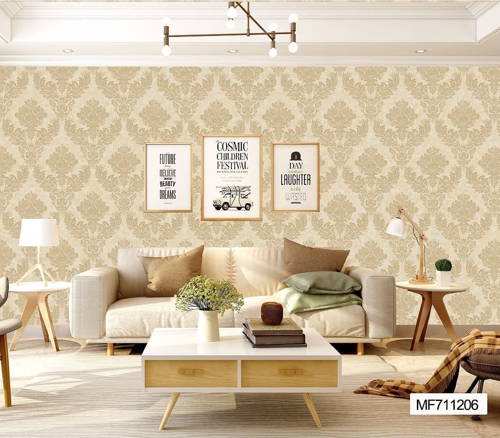 Classic Beige Damask Wallpaper (MF711206) for Sale in Nairobi Kenya - RH Wallpapers