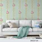 Blue and Gold Floral Damask Wallpaper(DN331104) for Sale in Nairobi Kenya - RH Wallpapers