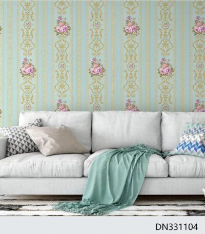 Blue Floral Damask Wallpaper(DN331104) for Sale in Nairobi Kenya - RH Wallpapers
