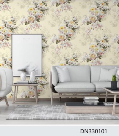 Cream Floral Wallpaper(DN330101) for Sale in Nairobi Kenya - RH Wallpapers