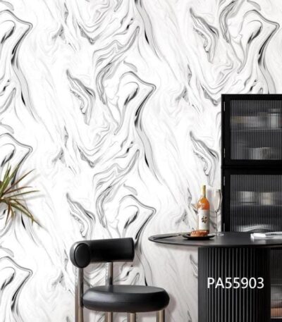 White and Grey Marble Effect Wallpaper(PA55903) for Sale in Nairobi Kenya - RH Wallpapers