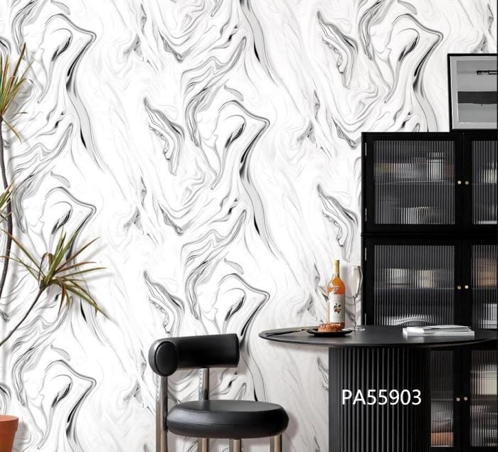 White and Grey Marble Effect Wallpaper(PA55903) for Sale in Nairobi Kenya - RH Wallpapers