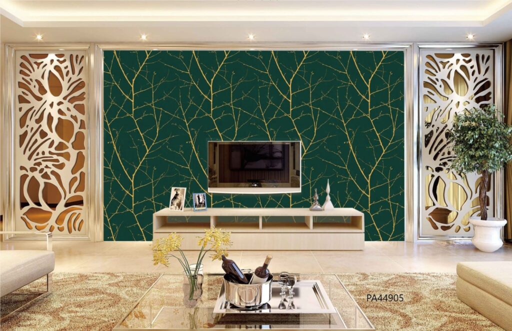 Emerald Gold Branch Wallpaper(PA44905) for Sale in Nairobi Kenya - RH Wallpapers