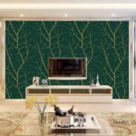 Emerald Gold Branch Wallpaper(PA44905) for Sale in Nairobi Kenya - RH Wallpapers