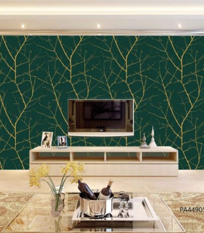 Emerald Gold Branch Wallpaper(PA44905) for Sale in Nairobi Kenya - RH Wallpapers